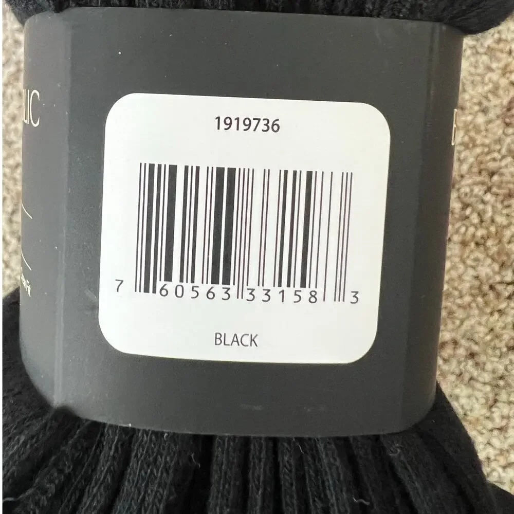 NWT Men's Banana Republic Dress Socks, Black, 6-pair, Shoe Size 7-12